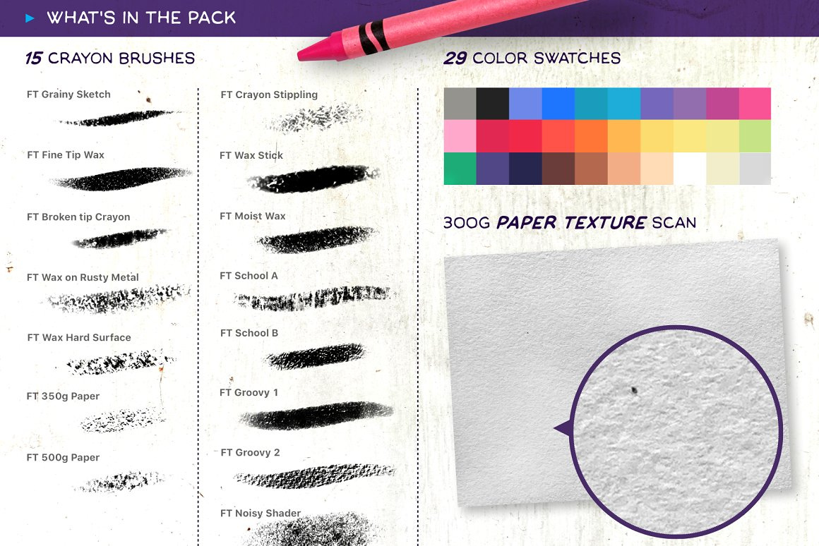 Crayon_-_Procreate_Brush_Pack