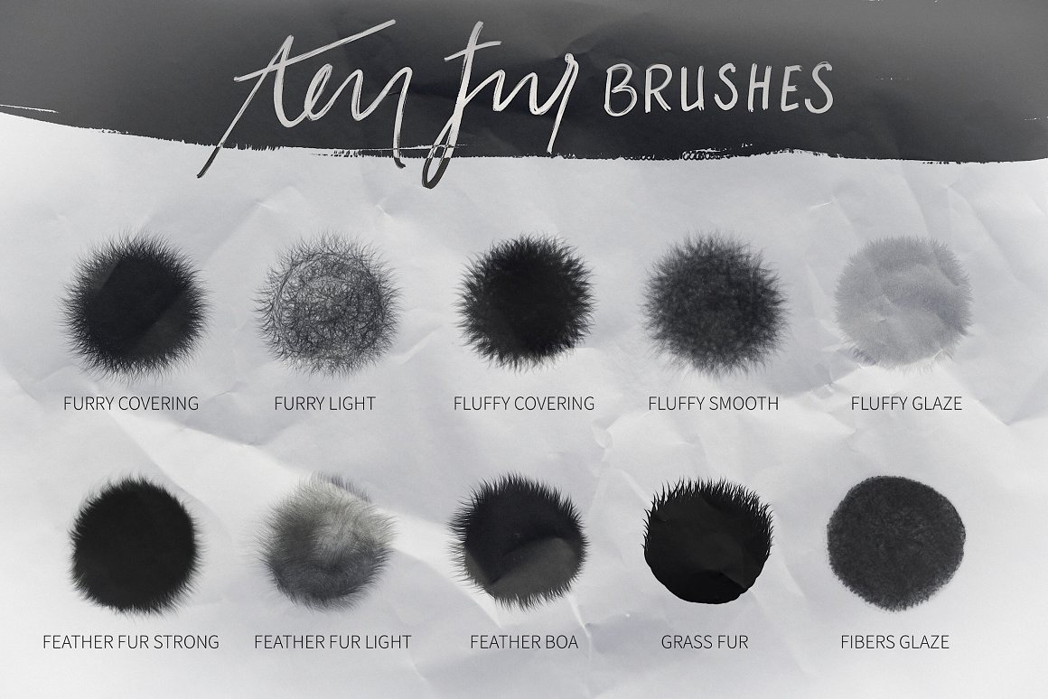 Procreate_Brushes_-_Fur_and_Feathers