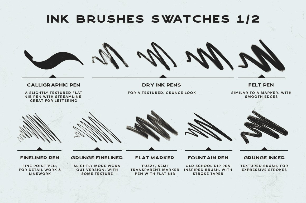 Procreate_Inking_brushes_-_set_of_20