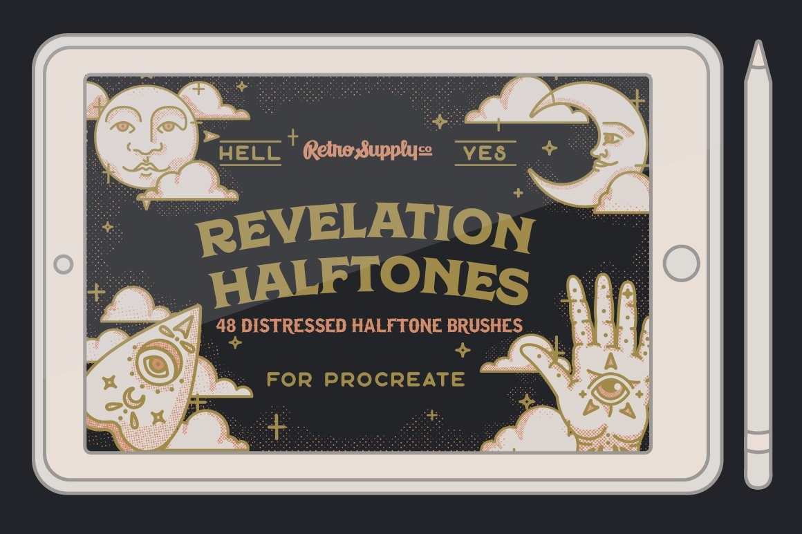 Revelation_Halftones_-_Procreate_Brushes