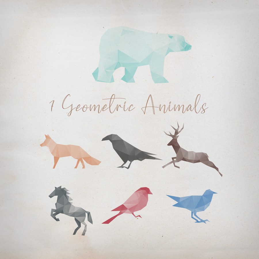 7 Geometric Animals
