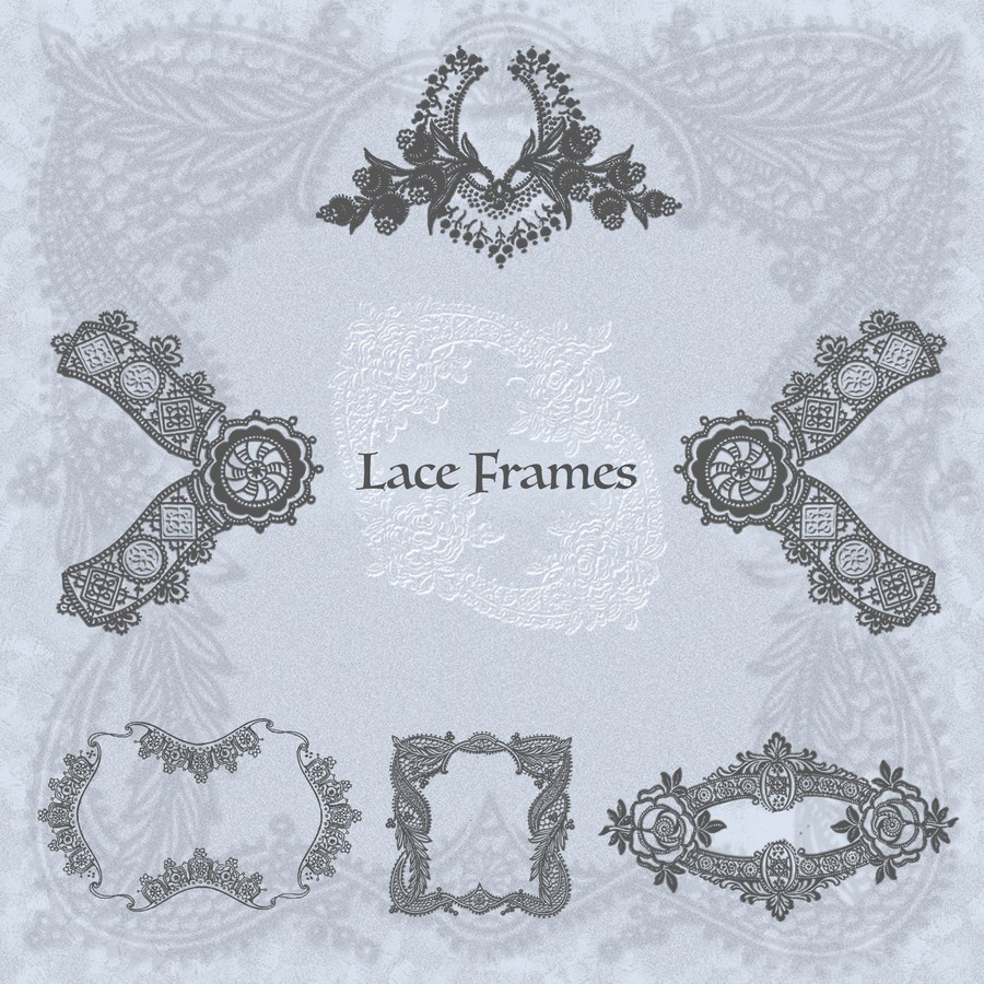 Lace Frames Brushes