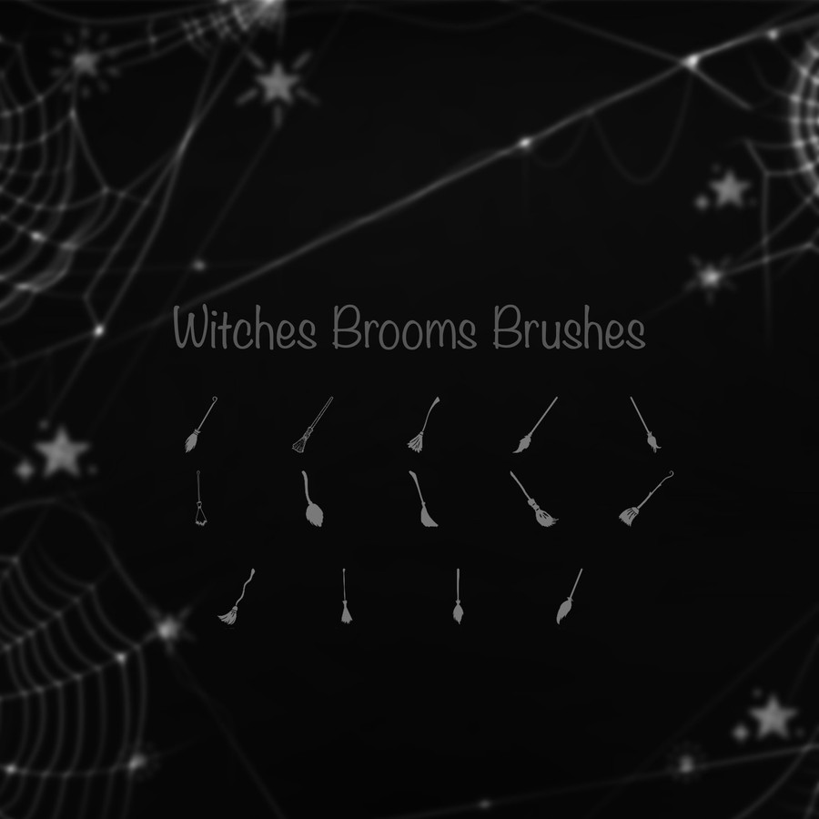 Witches Brooms Brushes