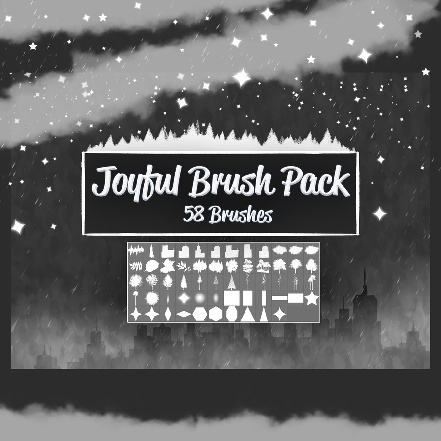 58 Joyful Brushes