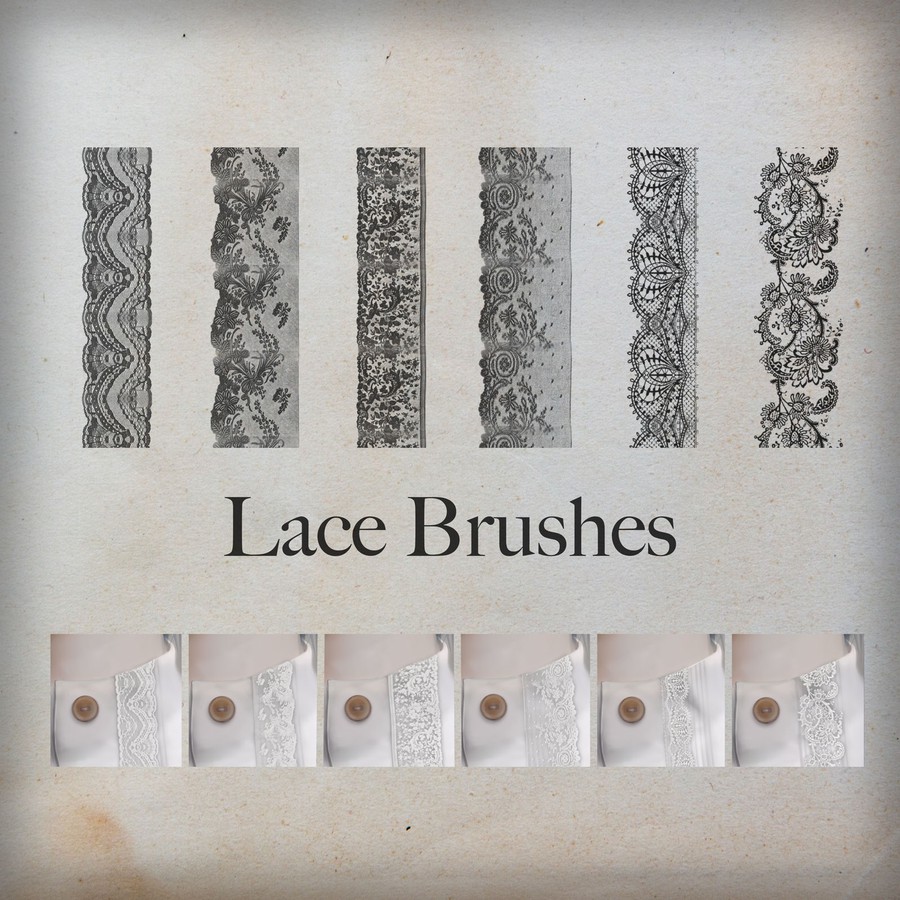 Lace Ornament Brushes