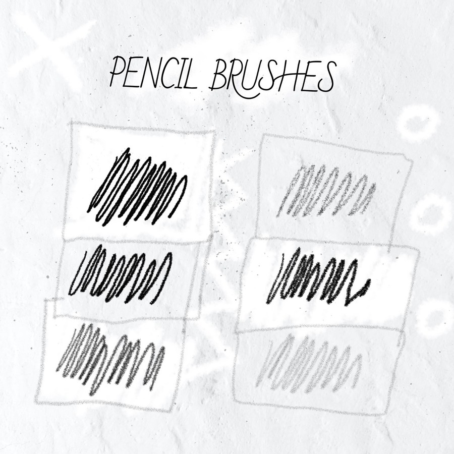6 Pencil Brushes